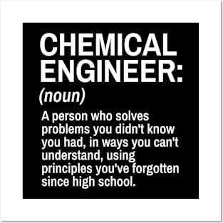 Chemical Engineer Funny Definition Engineer Definition / Definition of an Engineer Posters and Art